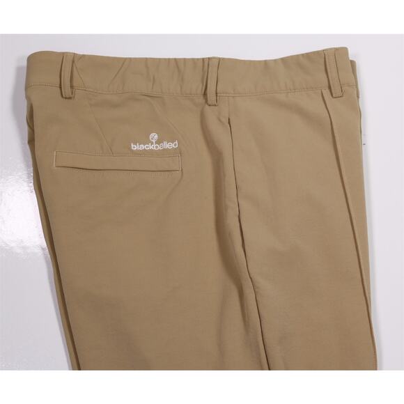 Blackballed Golf Gentleman's Mens Tan Performance Joggers Pants Trousers Large - Picture 2 of 7